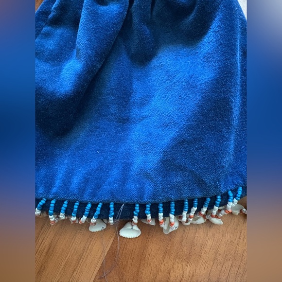 NWT FREE PEOPLE Vancouver Velvet Clutch / Navy + Lapis - Picture 4 of 5